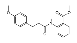 methyl N-[3-(4-methoxyphenyl)propanoyl]anthranilate Structure