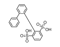 2-(2-phenylphenyl)benzene-1,3-disulfonic acid Structure