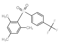 Benzene,1,3,5-trimethyl-2-[[4-(trifluoromethyl)phenyl]sulfonyl]- Structure