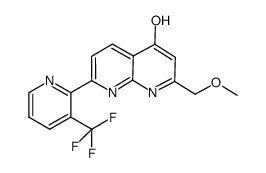 2-methoxymethyl-7-(3-trifluorometlryl-pyridin-2-yl)-[1,8]naphthyridin-4-ol结构式