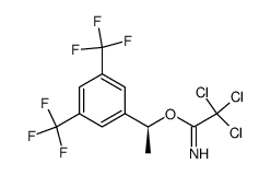 (1S)-1-[3,5-bis(trifluoromethyl)phenyl]ethyl-2,2,2-trichloroethanimidoate结构式