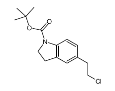 TERT-BUTYL 5-(2-CHLOROETHYL)INDOLINE-1-CARBOXYLATE structure