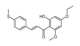 (E)-1-(4-ethoxy-2-hydroxy-6-methoxyphenyl)-3-(4-methylsulfanylphenyl)prop-2-en-1-one Structure