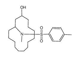 N-(3-hydroxycyclopentadecyl)-N,4-dimethylbenzenesulfonamide结构式