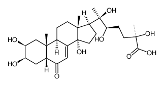 20-hydroxyecdyson-26-oic acid结构式