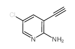 5-氯-3-乙炔-2-吡啶胺结构式