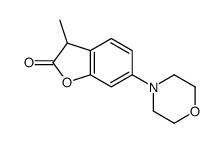 3-methyl-6-morpholin-4-yl-3H-1-benzofuran-2-one结构式