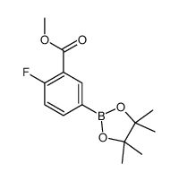 3-甲氧羰基-4-氟苯硼酸频呢醇酯结构式