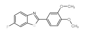 BENZOTHIAZOLE, 2-(3,4-DIMETHOXYPHENYL)-6-FLUORO-结构式