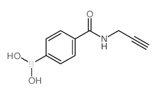 4-(炔丙基氨基羰基)苯基硼酸结构式