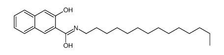 3-hydroxy-N-tetradecylnaphthalene-2-carboxamide Structure