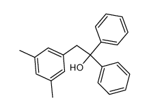 2-(3,5-dimethylphenyl)-1,1-diphenylethan-1-ol结构式