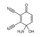 3-amino-3-hydroxy-6-oxocyclohexa-1,4-diene-1,2-dicarbonitrile结构式