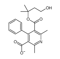 5-(4-hydroxy-2-methylbutan-2-yl)oxycarbonyl-2,6-dimethyl-4-phenylpyridine-3-carboxylate Structure