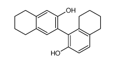 1-(3-hydroxy-5,6,7,8-tetrahydronaphthalen-2-yl)-5,6,7,8-tetrahydronaphthalen-2-ol结构式