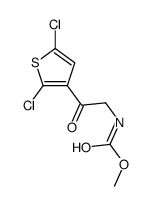 methyl N-[2-(2,5-dichlorothiophen-3-yl)-2-oxoethyl]carbamate Structure