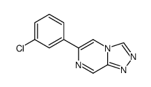 6-(3-chlorophenyl)-[1,2,4]triazolo[4,3-a]pyrazine结构式