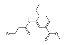 methyl 3-(3-bromopropanamido)-4-isopropylbenzoate Structure