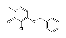 4-chloro-2-methyl-5-phenylmethoxypyridazin-3-one结构式