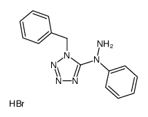 1-phenyl-1-(1-benzyl-1H-tetrazol-5-yl)hydrazine hydrobromide结构式