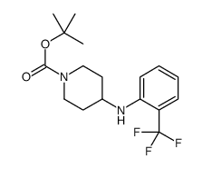 1-BOC-4-[(2-TRIFLUOROMETHYLPHENYL)AMINO]-PIPERIDINE结构式