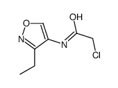 2-chloro-N-(3-ethyl-1,2-oxazol-4-yl)acetamide结构式