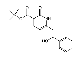 6-(2-Hydroxy-2-phenyl-ethyl)-2-oxo-1,2-dihydro-pyridine-3-carboxylic acid tert-butyl ester结构式