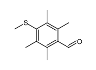 2,3,5,6-tetramethyl-4-methylsulfanylbenzaldehyde结构式