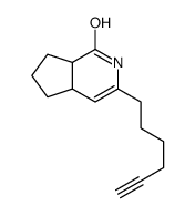 3-hex-5-ynyl-2,4a,5,6,7,7a-hexahydrocyclopenta[c]pyridin-1-one Structure