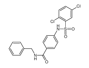 N-benzyl-4-[(2,5-dichlorophenyl)sulfonylamino]benzamide Structure