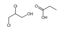 2,3-dichloropropan-1-ol,propanoic acid Structure