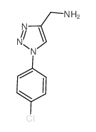 [1-(4-CHLOROPHENYL)-1H-1,2,3-TRIAZOL-4-YL]METHANAMINE Structure