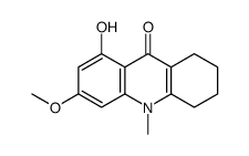 8-hydroxy-6-methoxy-10-methyl-1,2,3,4-tetrahydroacridin-9-one结构式
