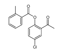 (2-acetyl-4-chlorophenyl) 2-methylbenzoate Structure