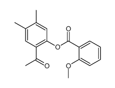 (2-acetyl-4,5-dimethylphenyl) 2-methoxybenzoate结构式