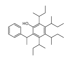 2,3,4,5-tetra(butan-2-yl)-6-(1-phenylethyl)phenol Structure