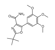 2-tert-Butyl-5-(3,4,5-trimethoxy-phenyl)-oxazole-4-carboxylic acid amide结构式