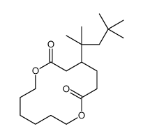 4-(2,4,4-trimethylpentan-2-yl)-1,8-dioxacyclotetradecane-2,7-dione结构式