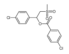 [1-(4-chlorophenyl)-2-methylsulfonylethyl] 4-chlorobenzoate结构式