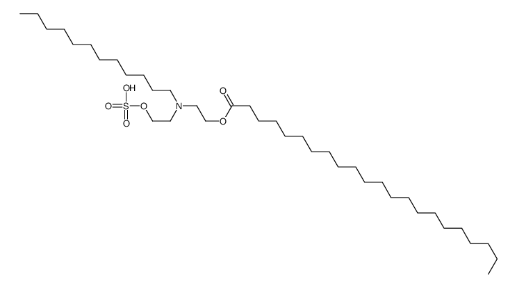 2-[dodecyl(2-sulfooxyethyl)amino]ethyl docosanoate Structure