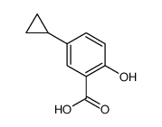 Benzoic acid, 5-cyclopropyl-2-hydroxy Structure