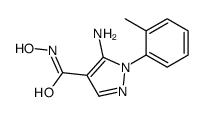 5-amino-N-hydroxy-1-(2-methylphenyl)pyrazole-4-carboxamide结构式