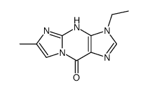 3-ethyl-6-methyl-5H-imidazo[1,2-a]purin-9-one结构式