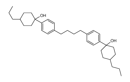 1-[4-[4-[4-(1-hydroxy-4-propylcyclohexyl)phenyl]butyl]phenyl]-4-propylcyclohexan-1-ol Structure