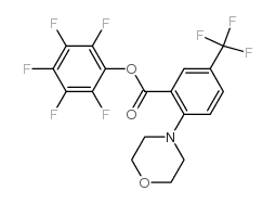 PENTAFLUOROPHENYL 2-MORPHOLINO-5-(TRIFLUOROMETHYL)BENZOATE Structure