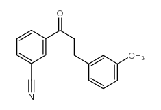 3'-CYANO-3-(3-METHYLPHENYL)PROPIOPHENONE结构式