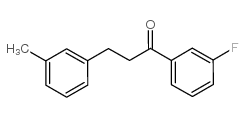 3'-FLUORO-3-(3-METHYLPHENYL)PROPIOPHENONE结构式