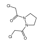 2-chloro-1-[2-(2-chloroacetyl)pyrazolidin-1-yl]ethanone结构式