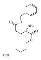 5-O-benzyl 1-O-butyl (2R)-2-aminopentanedioate,hydrochloride Structure