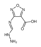 4-(hydrazinylmethylideneamino)-1,2,5-oxadiazole-3-carboxylic acid Structure